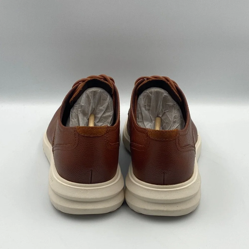Cole Haan Grand+ Plain Toe Oxford British Tan Leather‎ Shoes Men's 8.5 M C36935